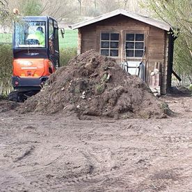 Erdarbeiten in der Nordheide